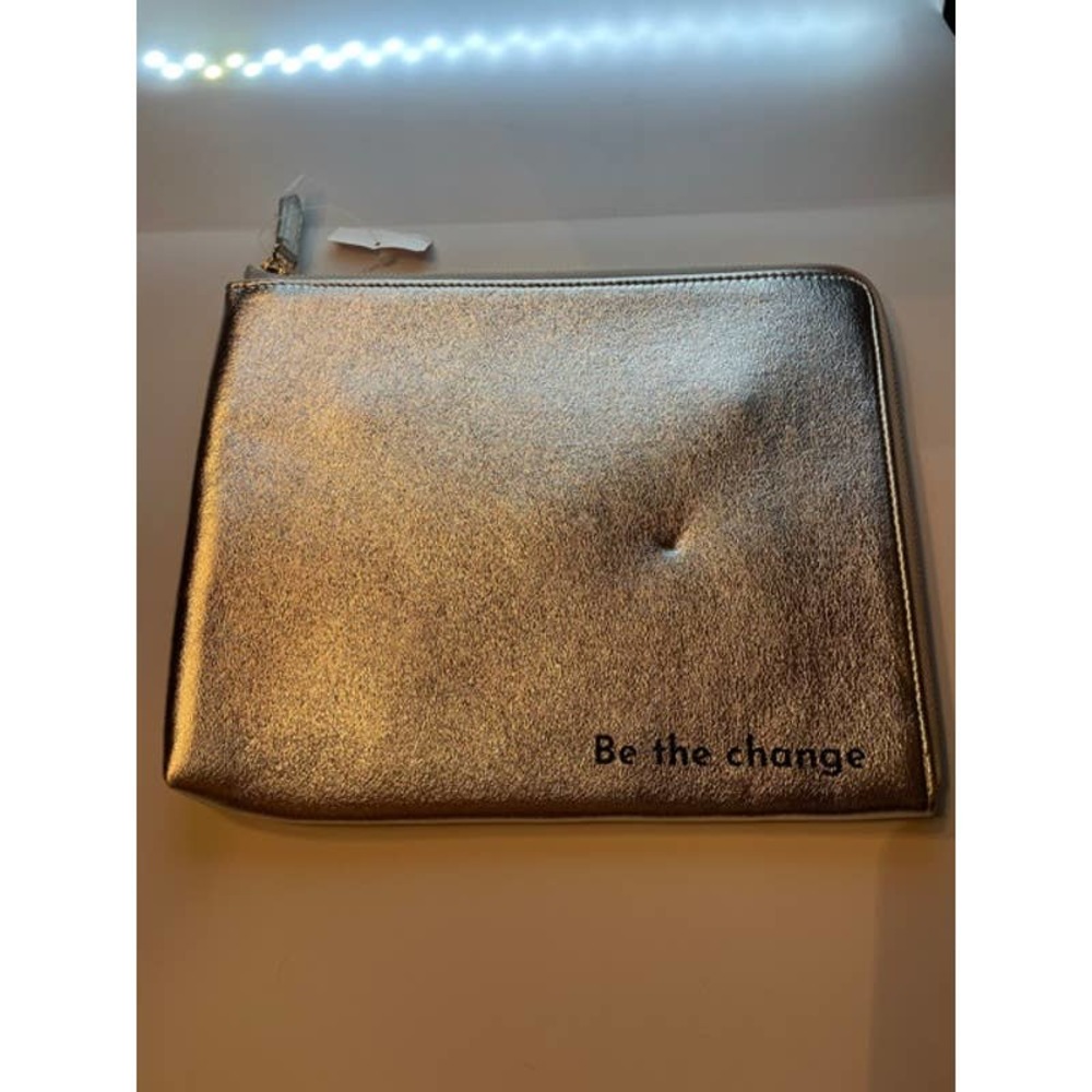Nordstrom Be the Change Gold Clutch NWOT